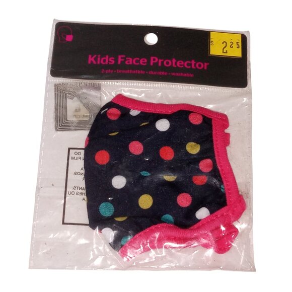 🎯 10 for $10 / Kids Polka Dot Face Mask - Picture 1 of 5